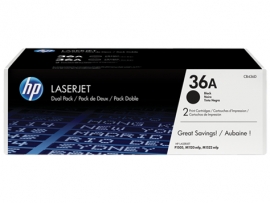 DUAL PACK CARTUS TONER NR.36A CB436AD 2X2K ORIGINAL HP LASERJET P1505